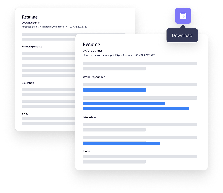 Upload resume